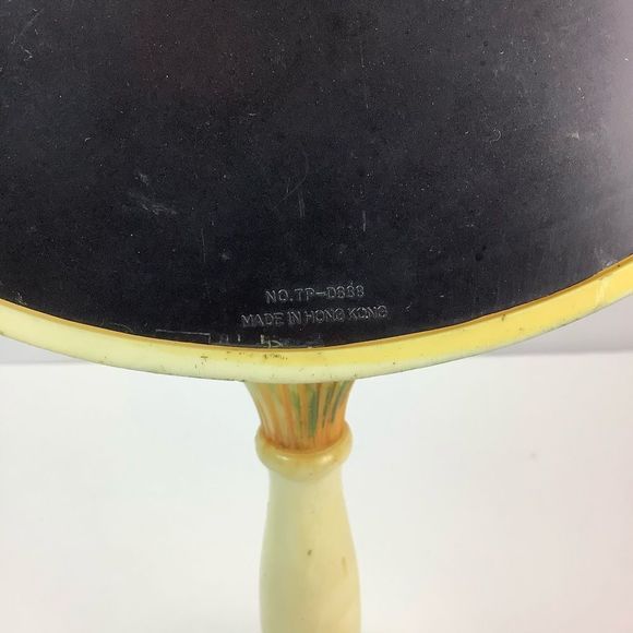 Vintage French Mirror On Stand Makeup Bedroom Decorative Standing, Hard Plastic - Picture 4 of 12